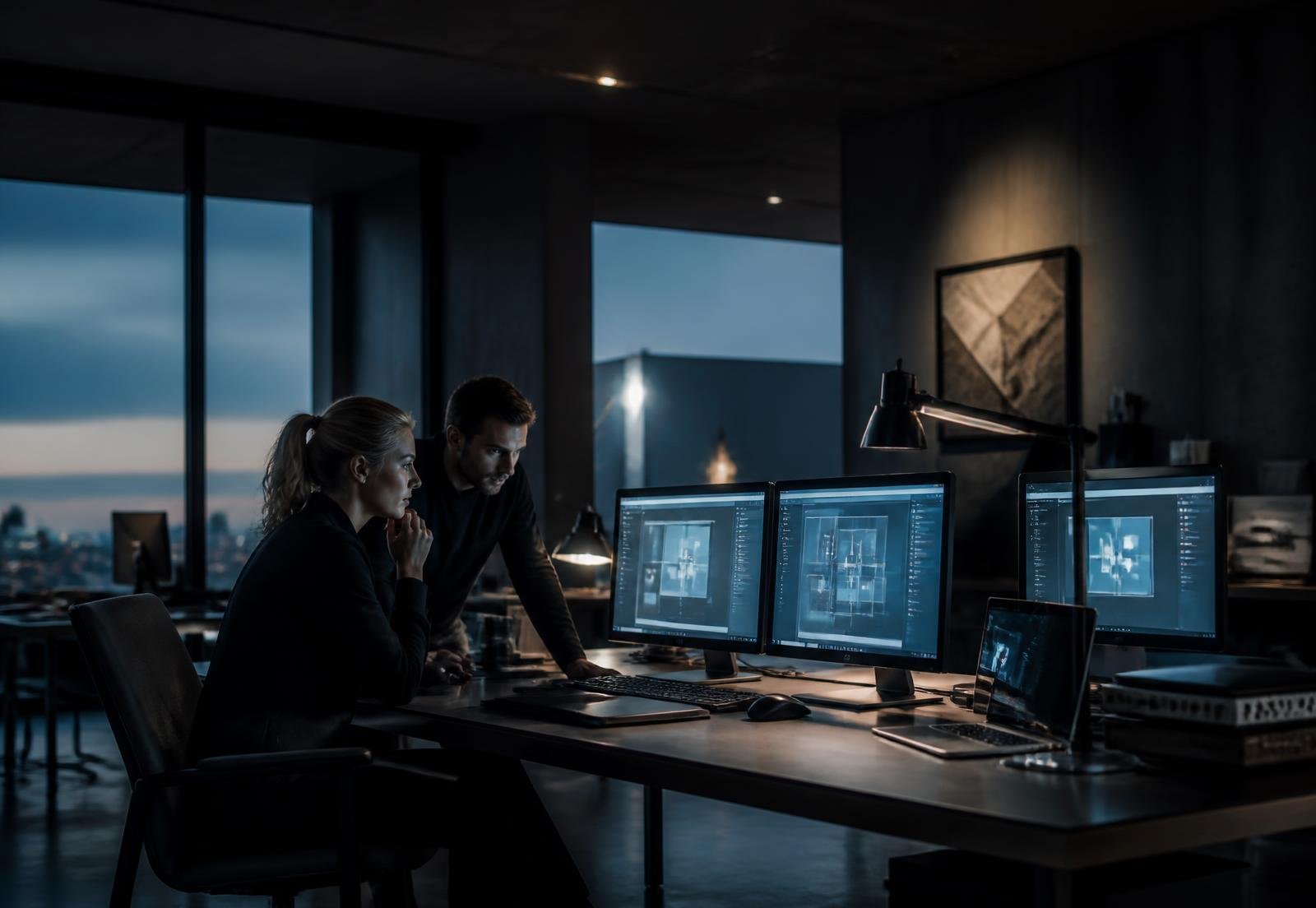 Digitales Entwicklungsteam von VTS PRO bei der Arbeit an einer Plattform